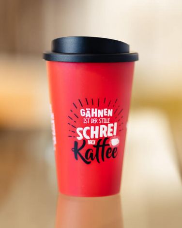 Kaffeebecher bei Bäckerei Weymann in Twistringen, Bremen, Vechta, Wildeshausen, Ganderkesee