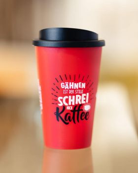 Kaffeebecher bei Bäckerei Weymann in Twistringen, Bremen, Vechta, Wildeshausen, Ganderkesee